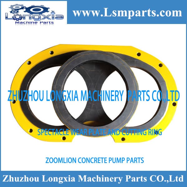 Zoomlion concrete pump spare parts wear plate and cutting